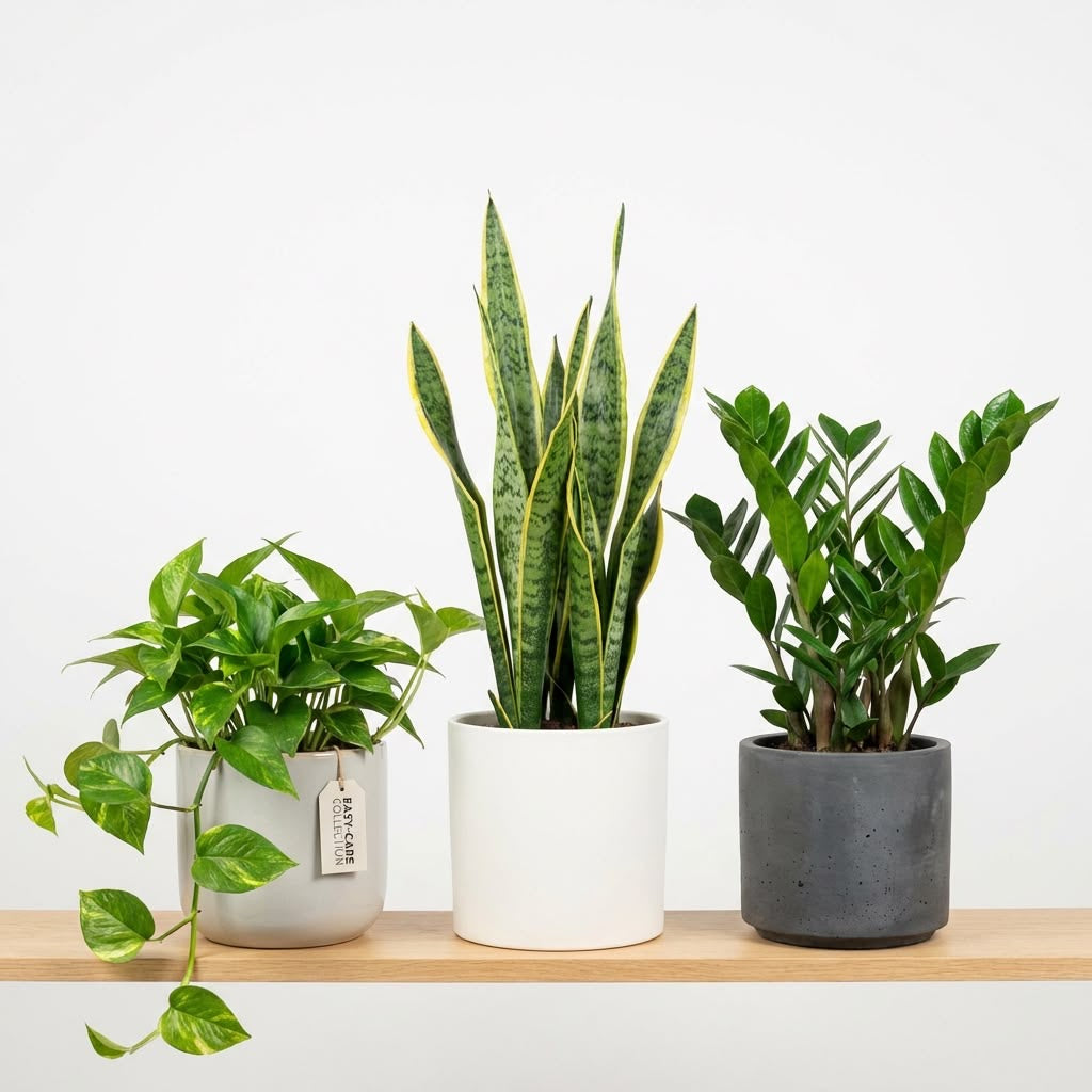Indoor plants bundle zz plant money plants snack plants